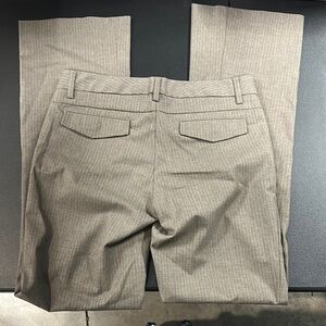 GAP Light brown pinstriped classic boot cut  dress pants with pockets size 2